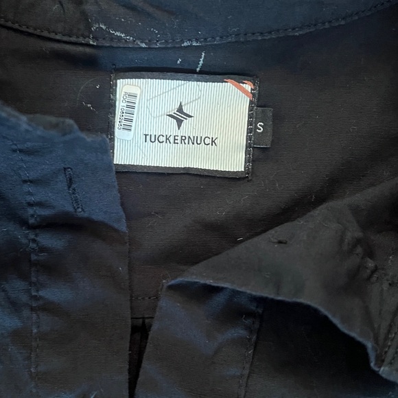 TUCKERNUCK Callahan Black Cotton Shirt Flutter Dress Long Sleeve - Picture 8 of 11